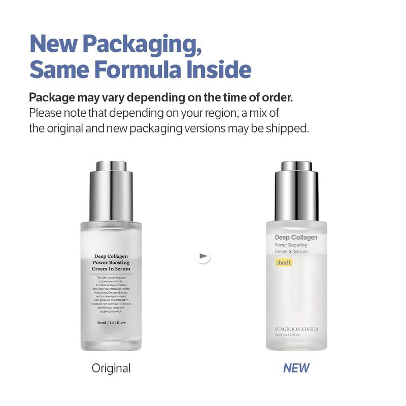 [SAVE $31] Sungboon Editor Glazed Skin Collagen Duo | Firming Cream + Volufiline Serum for Plump, Smooth & Glowing Skin | Iconic Korean Skincare