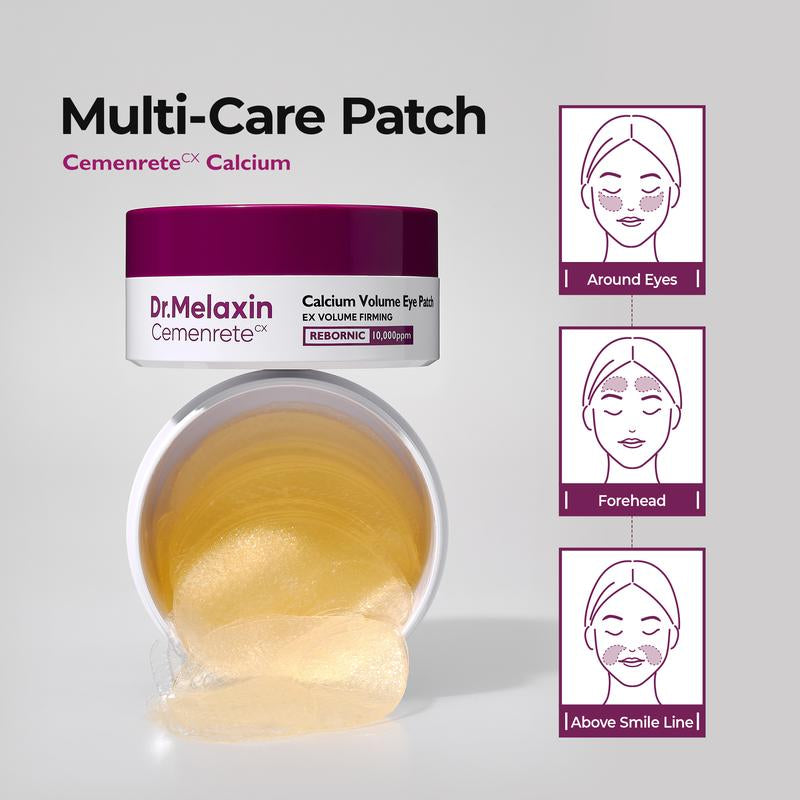 [Dr.Melaxin Official] Cemenrete Calcium Volume Eye Patch 60Ea - Anti-Aging, Drooping Eyelid, Puffiness | Korean Cosmetics, Firming & Moisture Mask